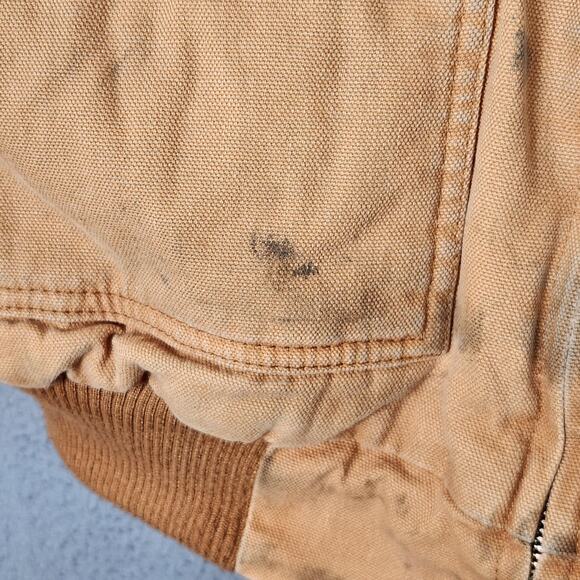 Walls Zero-Zone Jacket Mens 2XL Tall Tan Hooded Insulated Duck Canvas Work - Picture 8 of 16